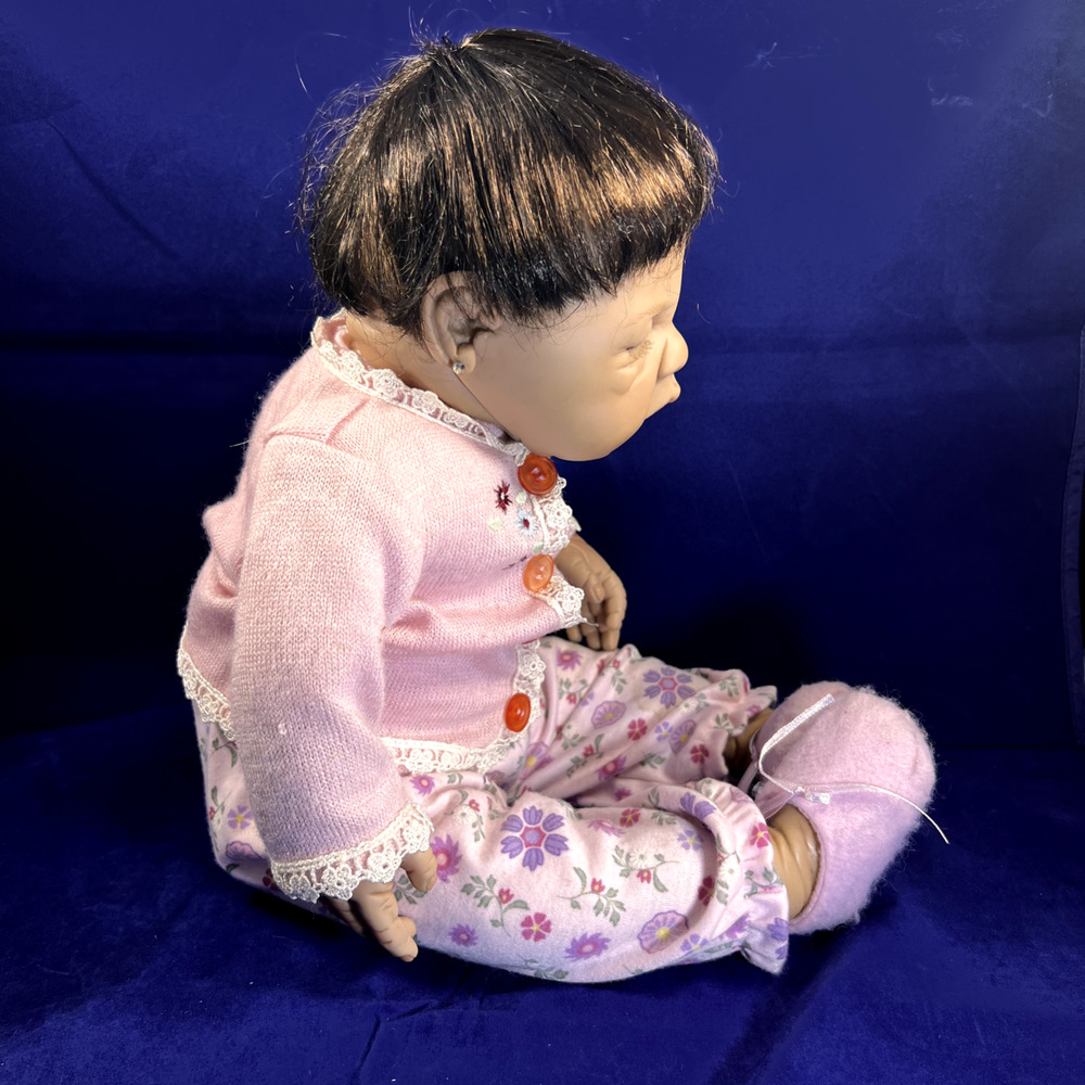 Newborn Baby Doll 19" AEL 2005 Brown Hair Kymberli H. Durden (Signed) *Pre-Owned - Picture 2 of 16